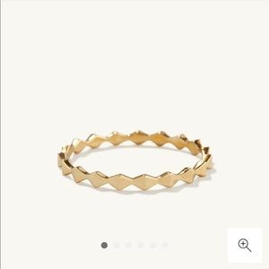 Mejuri Sculpture Band 14K Gold sz 5
